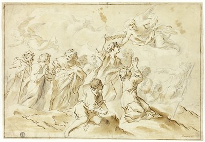 祝福されて昇天 作： Giovanni Francesco Romanelli
