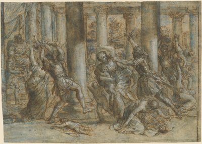 無辜の虐殺 作： Giovanni Francesco Romanelli