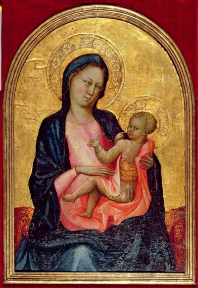 謙虚なマドンナ、1410年頃（パネルにテンペラと金箔） 作： Giovanni Francesco Toscani