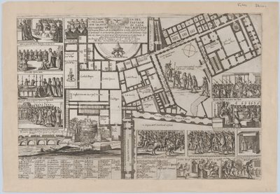教皇アレッサンドロ 7 世の死後、1667 年に開かれた教皇コンクラーベ。 作： Giovanni Giacomo De Rossi