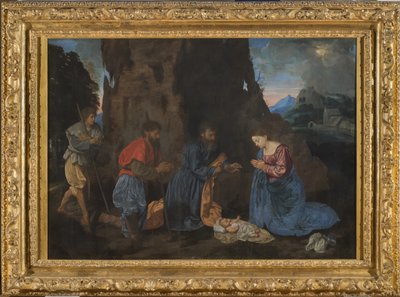 羊飼いの礼拝、1522〜23年頃（パネルに油彩） 作： Giovanni Girolamo Savoldo