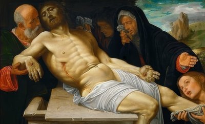 キリストの嘆き。 1515年から1520年頃 作： Giovanni Girolamo Savoldo