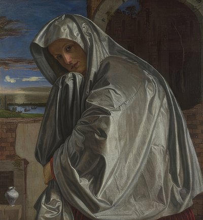 キリストの墓に行く途中のマリアマグダレナ。 1535-40年頃 作： Giovanni Girolamo Savoldo