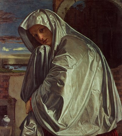 墓に近づく聖マグダラのマリア 作： Giovanni Girolamo Savoldo