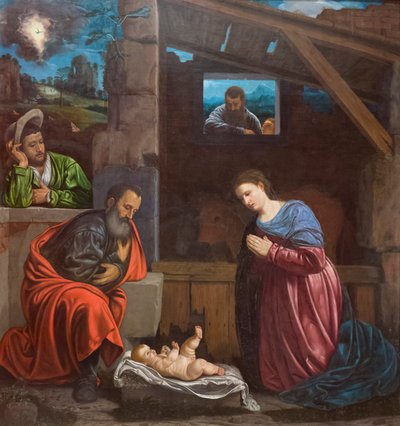羊飼いたちの崇拝 作： Giovanni Girolamo Savoldo