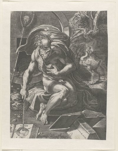 ディオゲネス 作： Giovanni Jacopo Caraglio (attributed to)