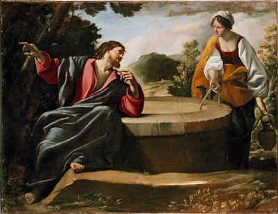 キリストとサマリアの女、1620年代後半 作： Giovanni Lanfranco