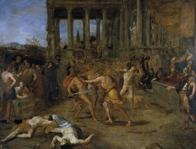 剣闘士の戦い 作： Giovanni Lanfranco