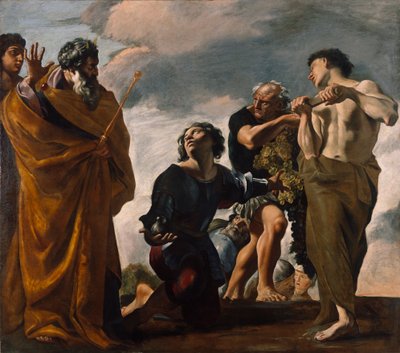 カナン出身のモーセと使者、1621〜24年 作： Giovanni Lanfranco