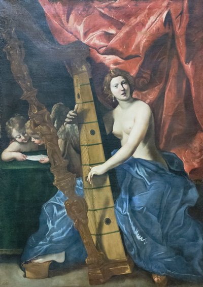 Vênus tocando harpa 作： Giovanni Lanfranco