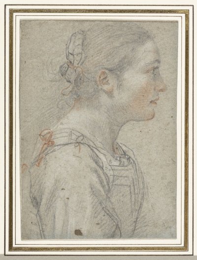 未知の若い女性の肖像 作： Giovanni Mannozzi