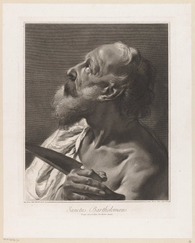使徒バーソロミュー Saint Bartholomew (オブジェクトのタイトル) 使徒（シリーズタイトル） 作： Giovanni Marco Pitteri