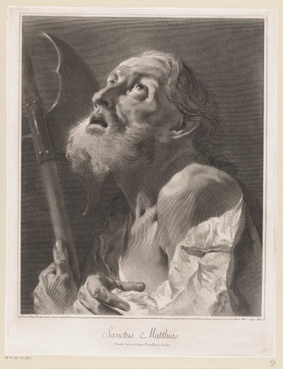 使徒マティアス Saint Matthias (オブジェクトのタイトル) 使徒（シリーズタイトル） 作： Giovanni Marco Pitteri
