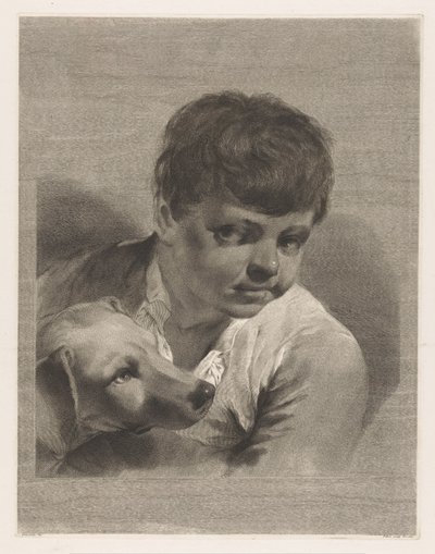 少年と犬 作： Giovanni Marco Pitteri
