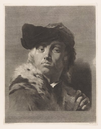 芸術家ジョヴァンニ・バッティスタ・ピアツェッタの肖像 作： Giovanni Marco Pitteri