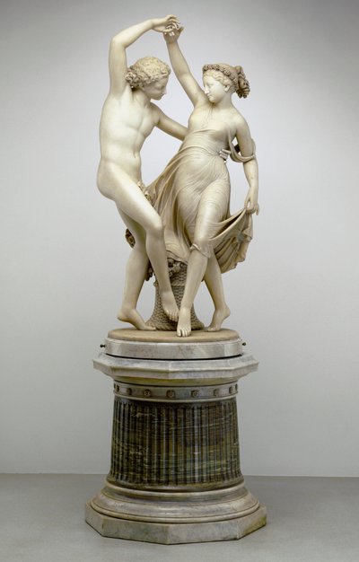 Zephyr Dancing with Flora、1870（大理石） 作： Giovanni Maria Benzoni