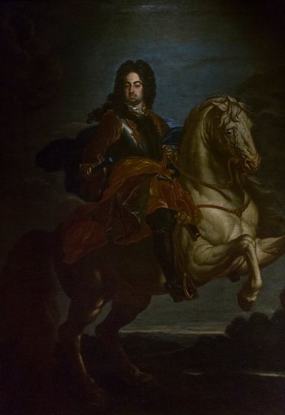 馬上のフランチェスコ・ファルネーゼの肖像 1705年頃 油彩・カンヴァス 作： Giovanni Maria delle called Mulinaretto Piane