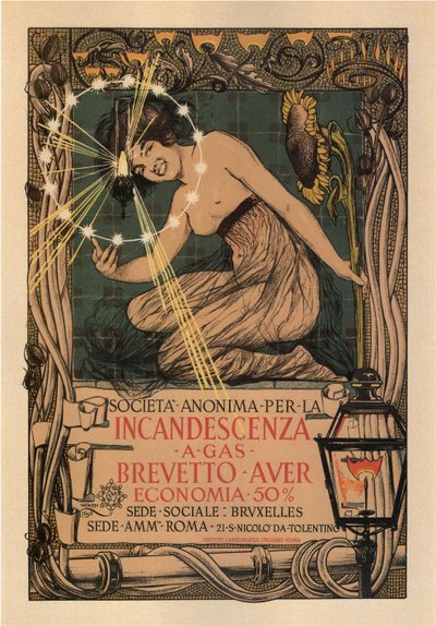 白熱光の会社、1895 作： Giovanni Mataloni