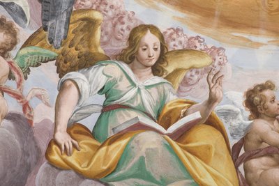 天使とプッティ 作： Giovanni Mauro della Rovere