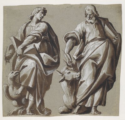 伝道者ヨハネとルカ 作： Giovanni Mauro della Rovere