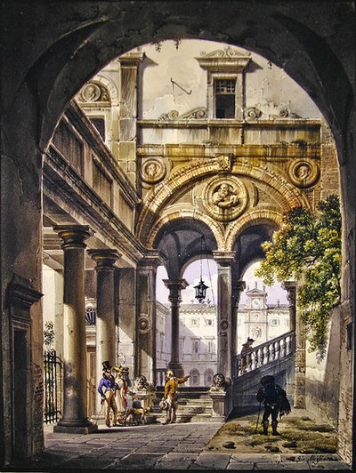 建築のカプリッチョ 作： Giovanni Migliara
