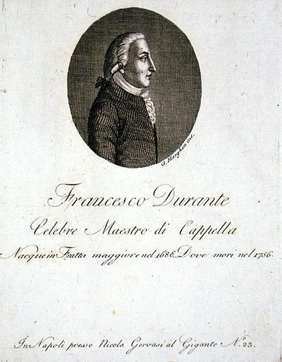 フランチェスコ・デュランテ（1686-1756）（エングレーヴィング 作： Giovanni Morghen