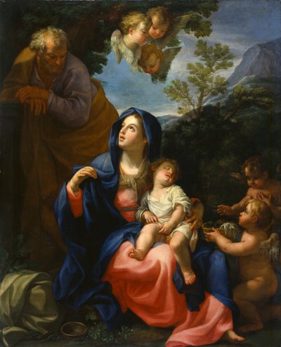 残りのエジプトへの飛行、1720年頃 作： Giovanni Odazzi