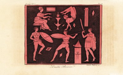 ピュロス ダンス、古代ギリシャの戦争の踊り 作： Giovanni Paglianti