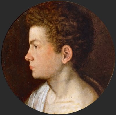 マニエリスム：自画像 パル・ロマッツォ ジョヴァンニ・パオロ（1538-1600） 1560年頃木に油彩、D 39。ヴィエンヌ美術史博物館 作： Giovanni Paolo Lomazzo