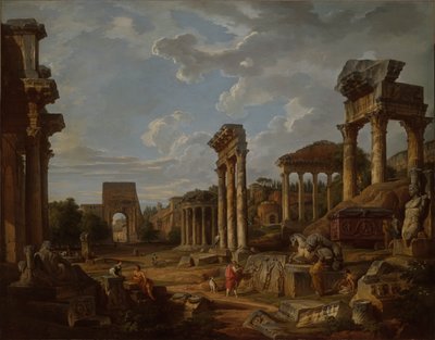 フォロ ロマーノの奇想曲 作： Giovanni Paolo Panini