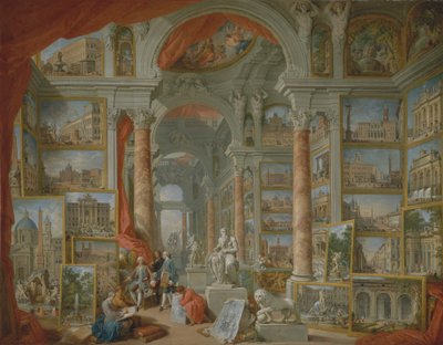 現代のローマ、1757 年。 作： Giovanni Paolo Panini