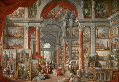 現代ローマの眺望写真ギャラリー 作： Giovanni Paolo Panini