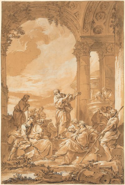 アテネで説教する聖パウロ 作： Giovanni Paolo Panini