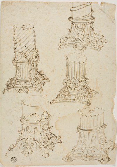 コリント式首都のスケッチ 作： Giovanni Paolo Panini