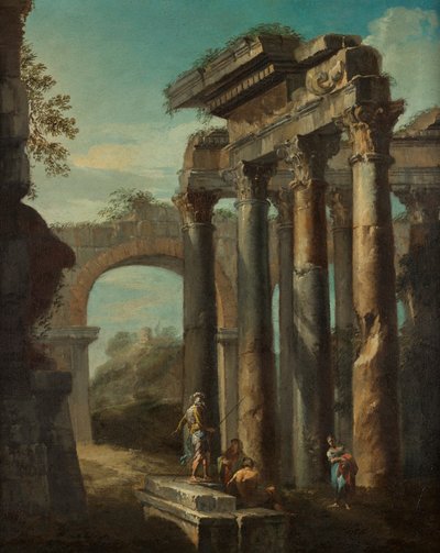 ローマ時代の遺跡 作： Giovanni Paolo Pannini