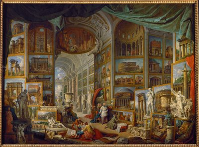 古代ローマの眺めのギャラリー... 作： Giovanni Paolo Pannini or Panini