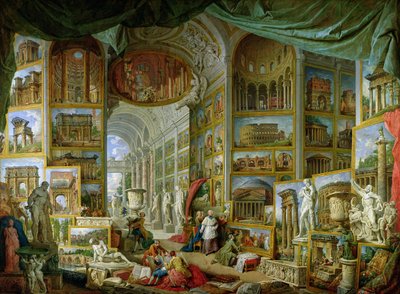 古代ローマの景色のギャラリー 作： Giovanni Paolo Pannini