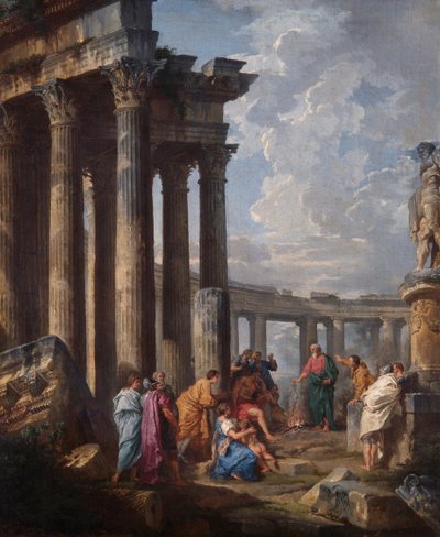 São Paulo em Malta agarrando a víbora 作： Giovanni Paolo Pannini