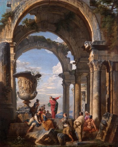 アテネで説教する聖パウロ 作： Giovanni Paolo Pannini