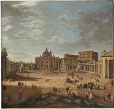 サンピエトロ広場、ローマのビュー 作： Giovanni Paolo Pannini