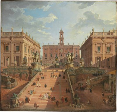 カンピドリオのビュー、ローマ、1750 作： Giovanni Paolo Pannini