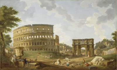 コロッセオの眺め、1747 作： Giovanni Paolo Pannini
