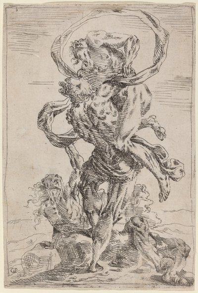 ヘラクレスとアンタイオス 作： Giovanni Pietro Possenti