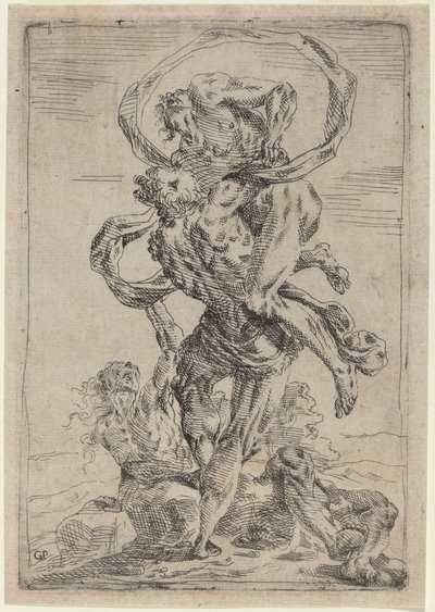 ヘラクレスとアンタイオス 作： Giovanni Pietro Possenti