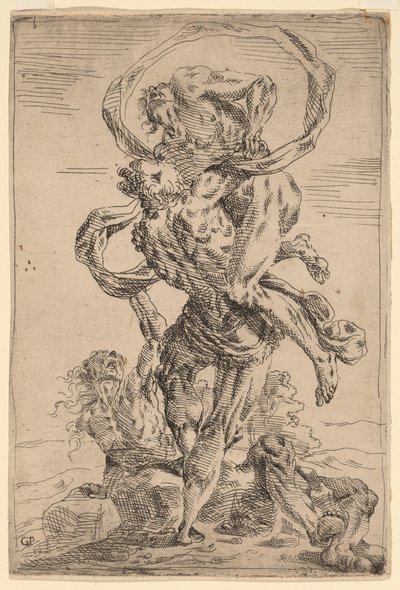 ヘラクレスとアンタイオス 作： Giovanni Pietro Possenti