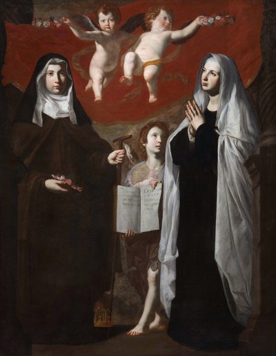 ハンガリーの聖エリザベスとローマの聖フランシス、1634 作： Giovanni Ricca