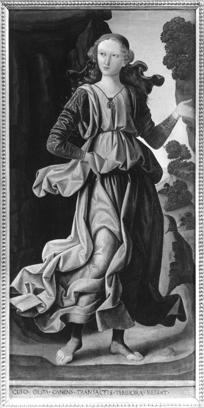 クリオ、歴史の女神 作： Giovanni Santi or Sanzio