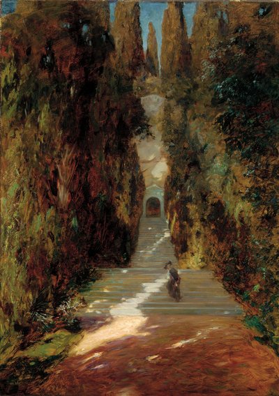 最初のミサで」、1885 作： Giovanni Segantini