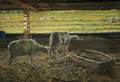 光のコントラスト 作： Giovanni Segantini