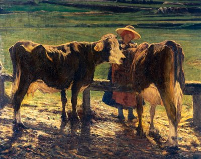放牧 作： Giovanni Segantini